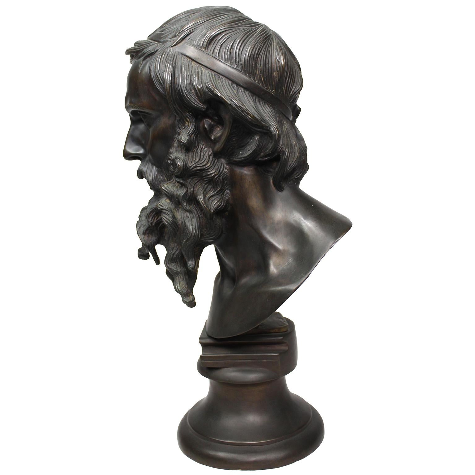 Greco Roman A Patinated Bronze Bust of 