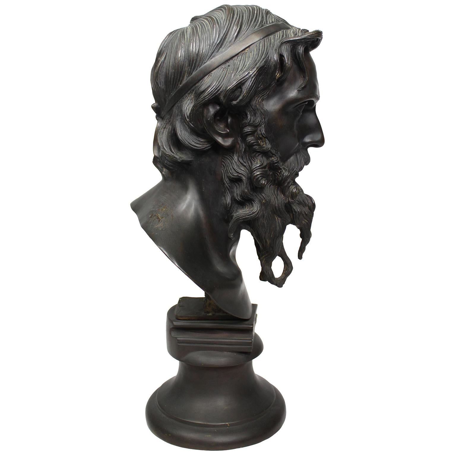 Early 20th Century A Patinated Bronze Bust of 