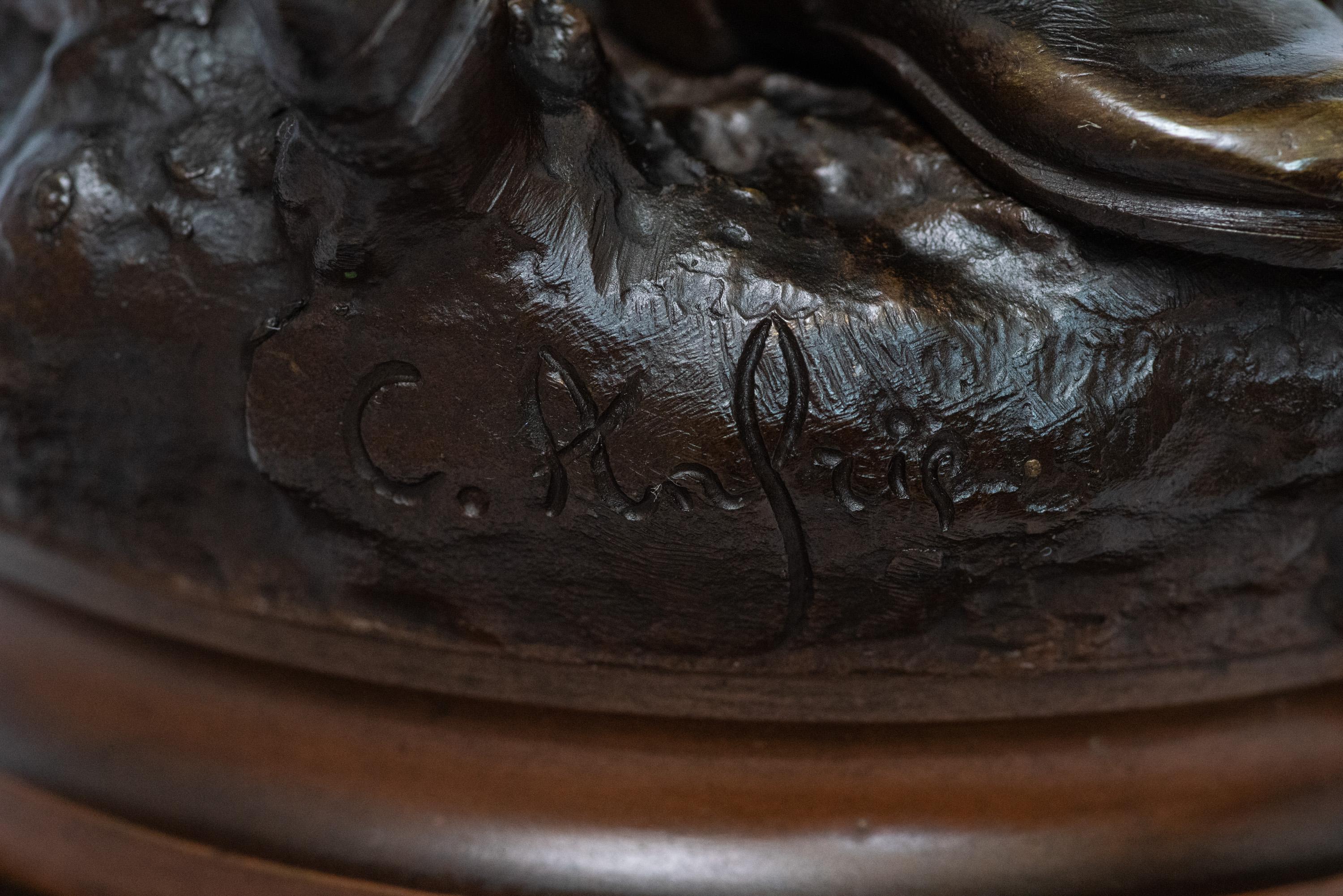 Figure d'une marine en bronze patiné, d'après l'original de Charles Anfrie en vente 6