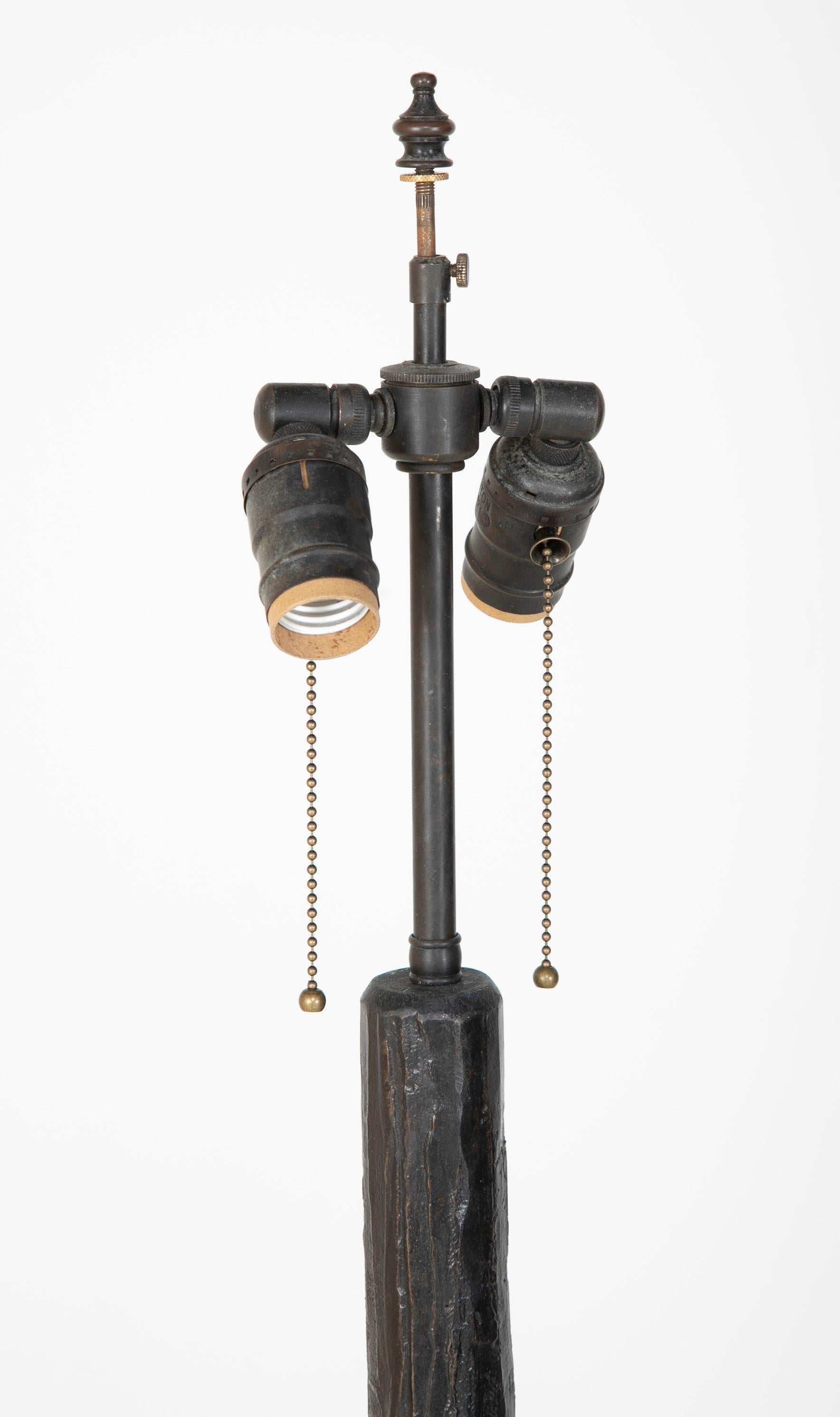 Late 20th Century Patinated Bronze Floor Lamp in the Manner of Giacommeti