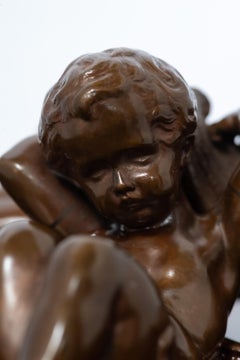 Fonts baptismaux en bronze patiné