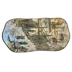 A patinated bronze LaVerne coffee table
