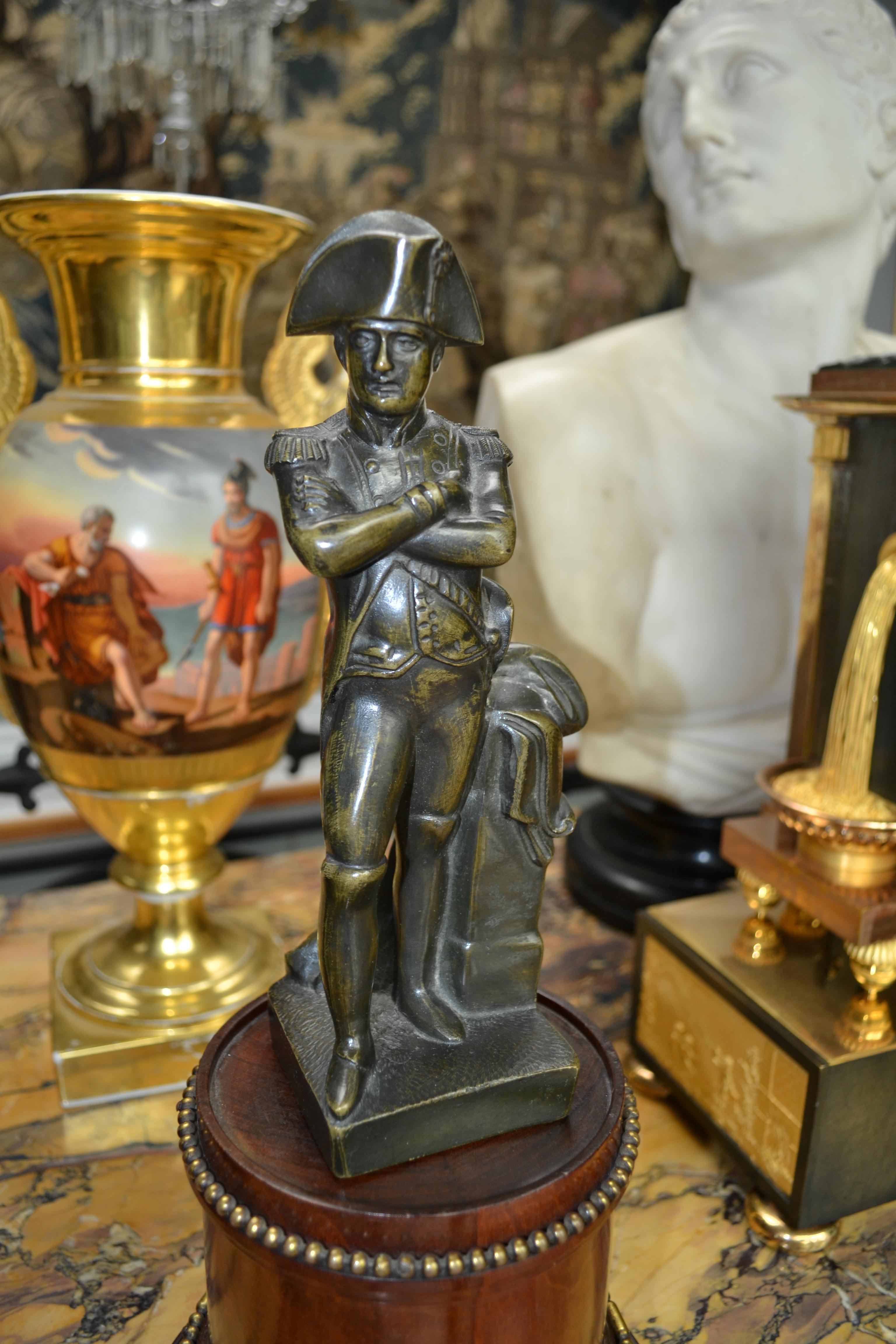 Calco A  Scultura in bronzo patinato di Napoleone dopo Guillemin in vendita