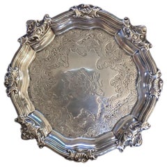 Silber Salver von Paul de Lamerie