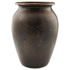 Vaso con draghi in bronzo di Paul Haustein per WMF, 1929 ca.