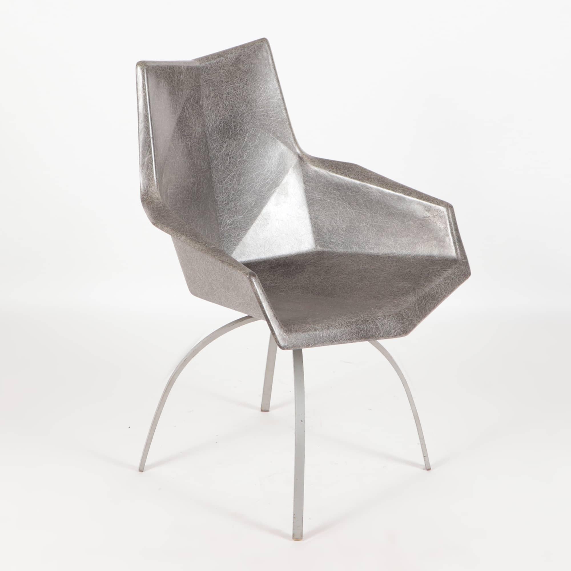Mid-Century Modern A Paul McCobb Faceted Origami Chair on Spider Base, circa 1960 For Sale