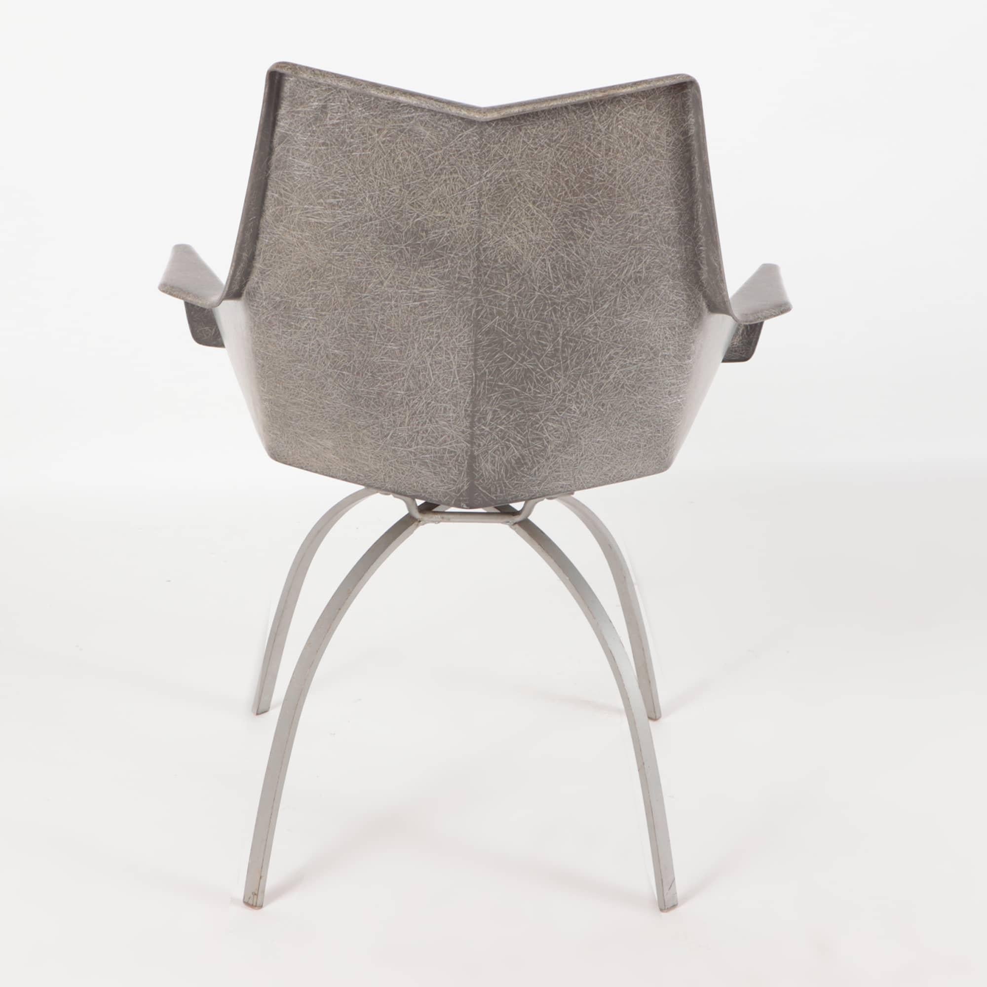 Metal A Paul McCobb Faceted Origami Chair on Spider Base, circa 1960 For Sale