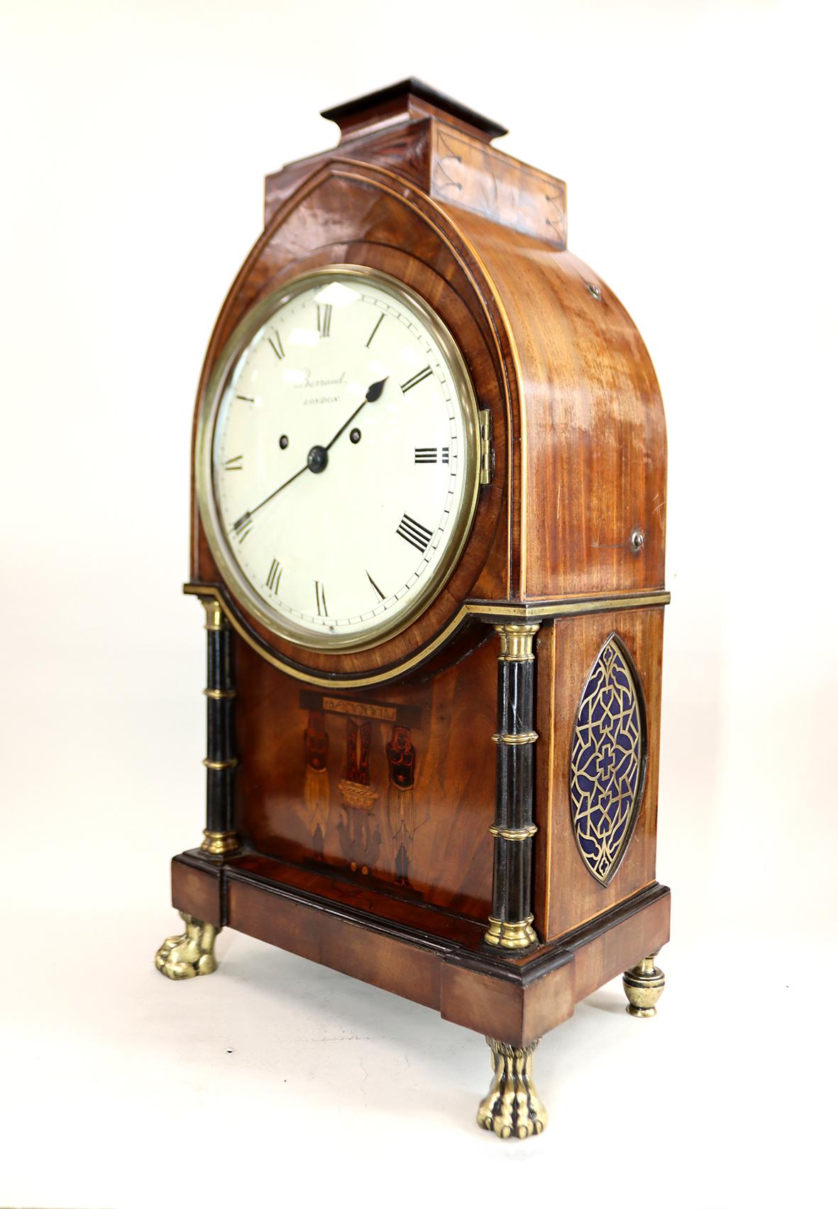 Egyptian Revival A Paul Philip Barraud Bracket Clock in the manner of Thomas Hope For Sale