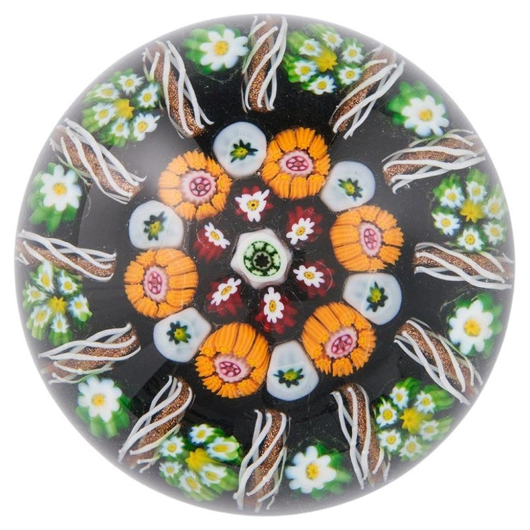 A Paul Ysart Concentric Millefiori Paperweight c1950 For Sale at 1stDibs