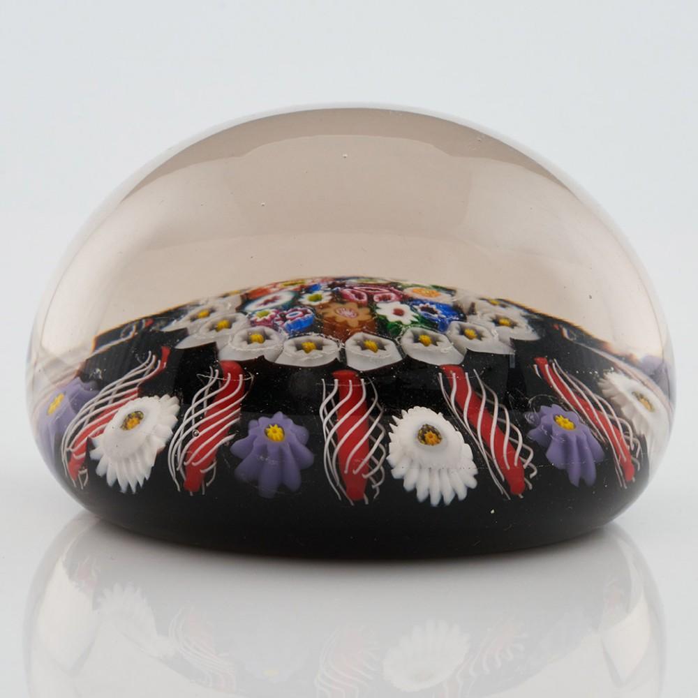 British A Paul Ysart Ten Spoke Radial Close Packed Paperweight c1950 For Sale