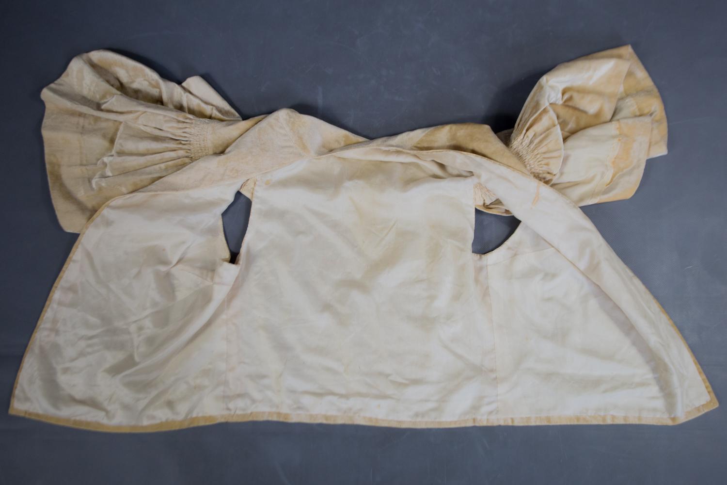 Boléro de soirée en velours pêche style Lanvin Circa 1930/1940 en vente 6