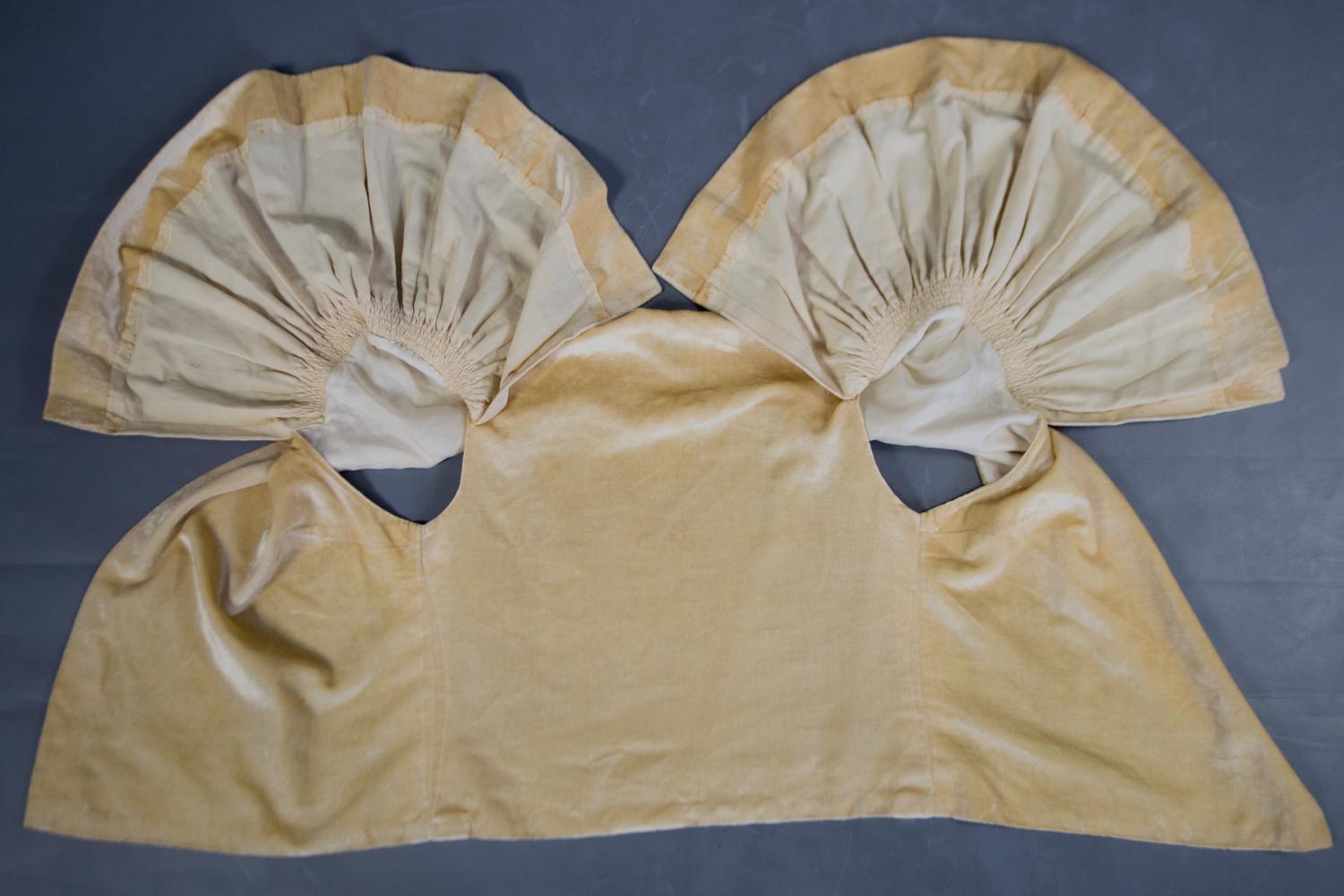 Boléro de soirée en velours pêche style Lanvin Circa 1930/1940 en vente 7