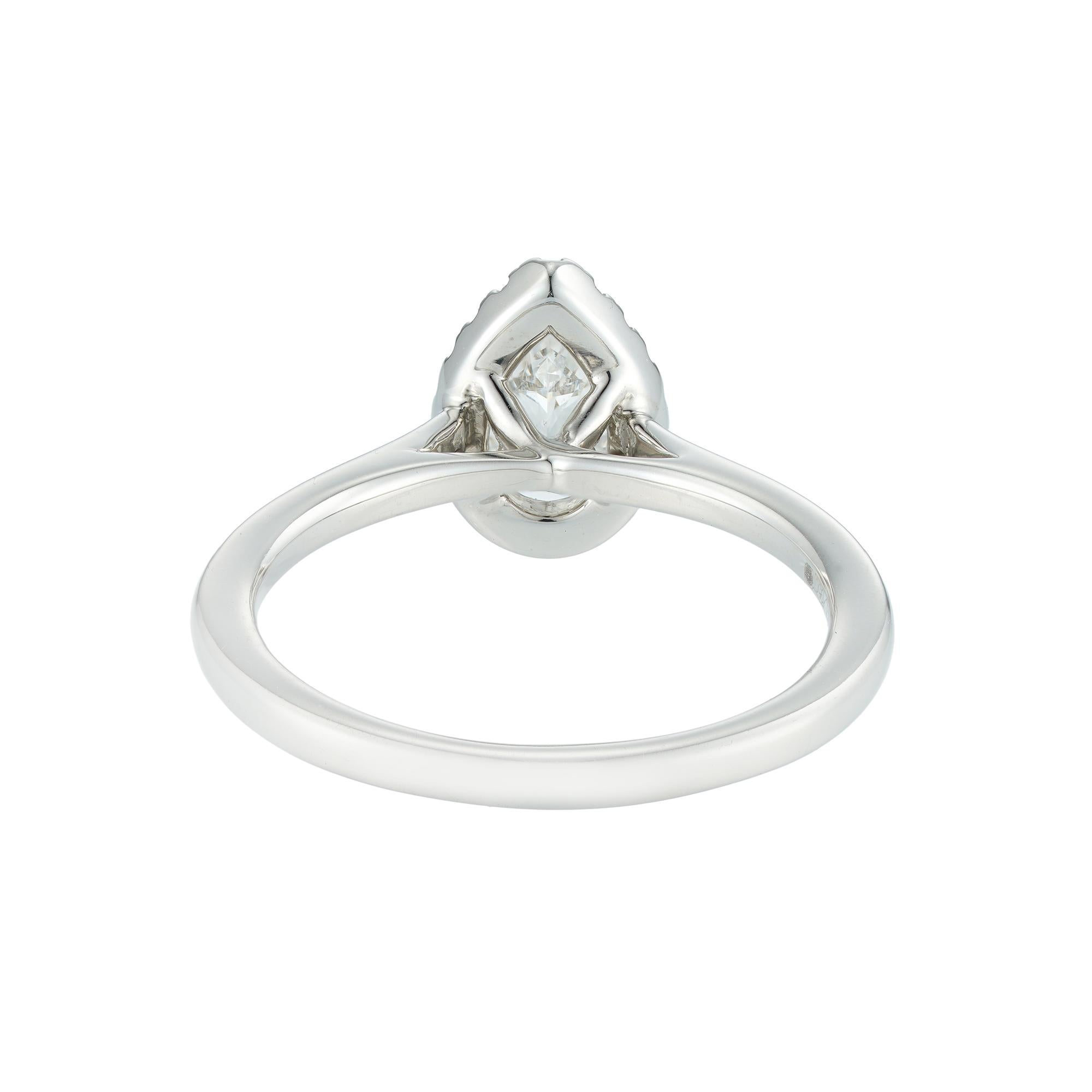 cluster pear engagement ring