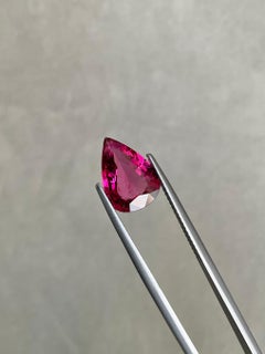 A Pear-Shaped Rubellite of 3.18 Carat
