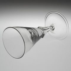 A Pedestal Stem Wine Glass, c1730