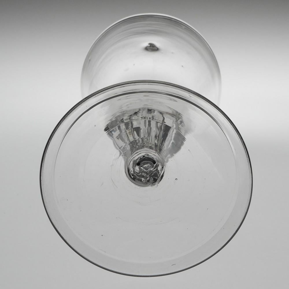 18th Century and Earlier A Pedestal Stem Wine Glass, c1730 For Sale