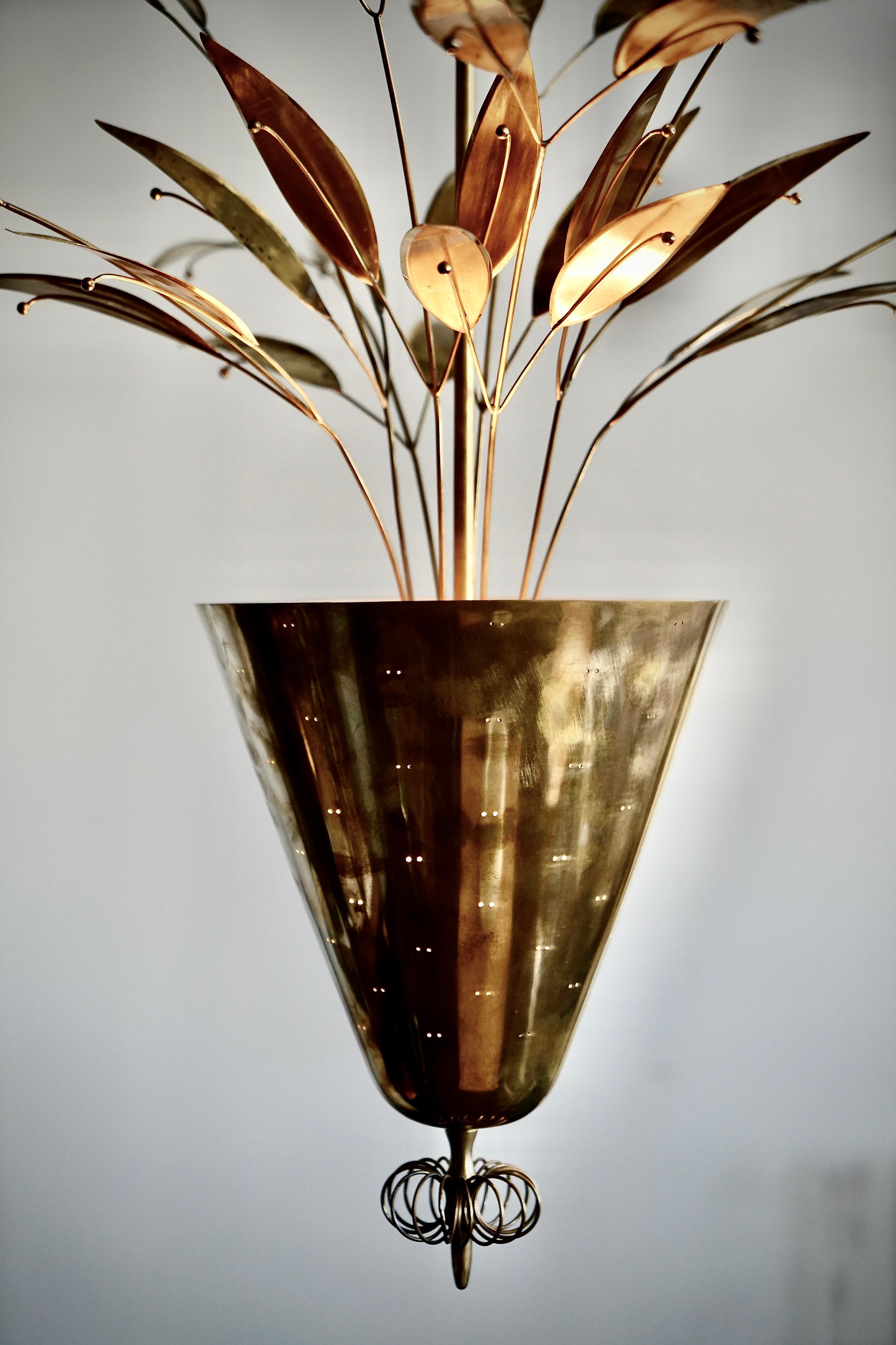 A Pendant by Paavo Tynell for Taito Oy In Good Condition For Sale In Long Island City, NY