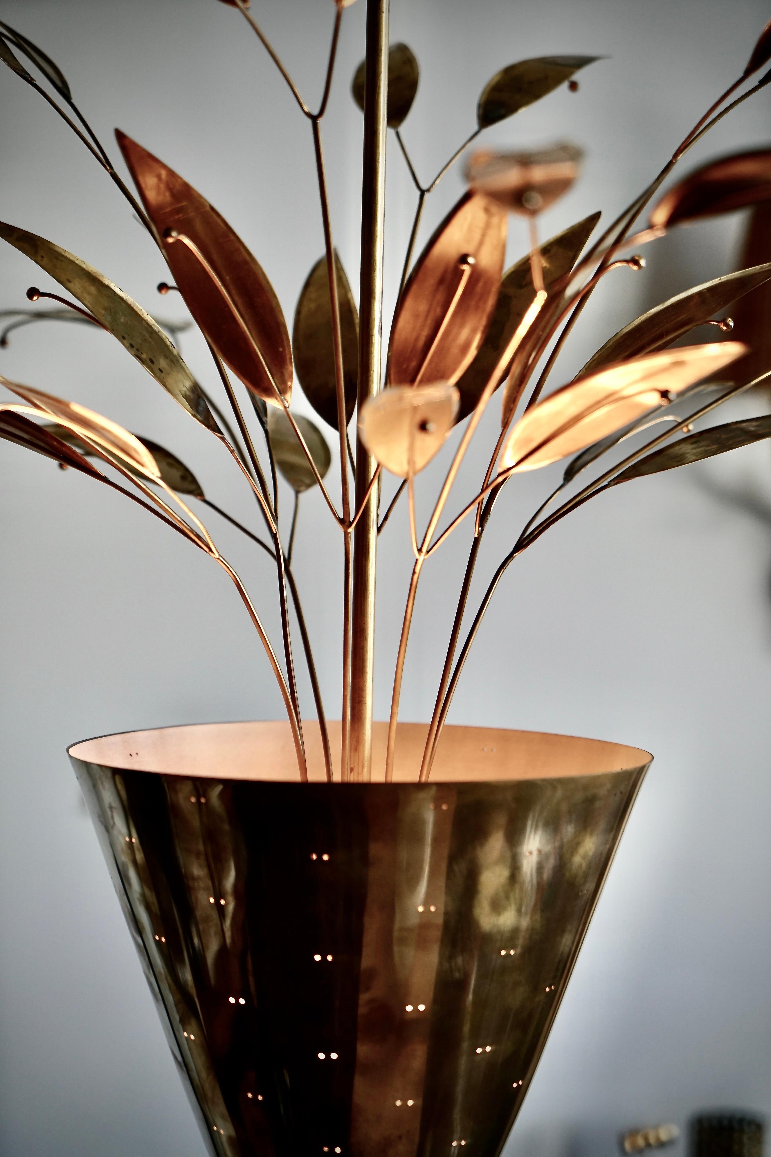Brass A Pendant by Paavo Tynell for Taito Oy For Sale