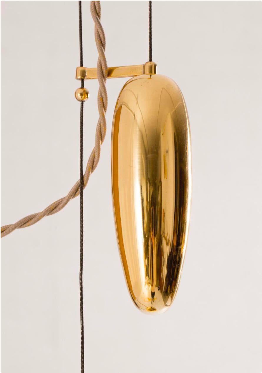 Pendant by Paavo Tynell Model A1993 / 2 available In Good Condition For Sale In Long Island City, NY
