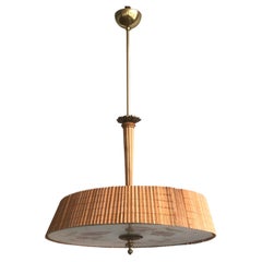 Pendant by Paavo Tynell with Diffuser Pained by Kyllikki Salmenhaara
