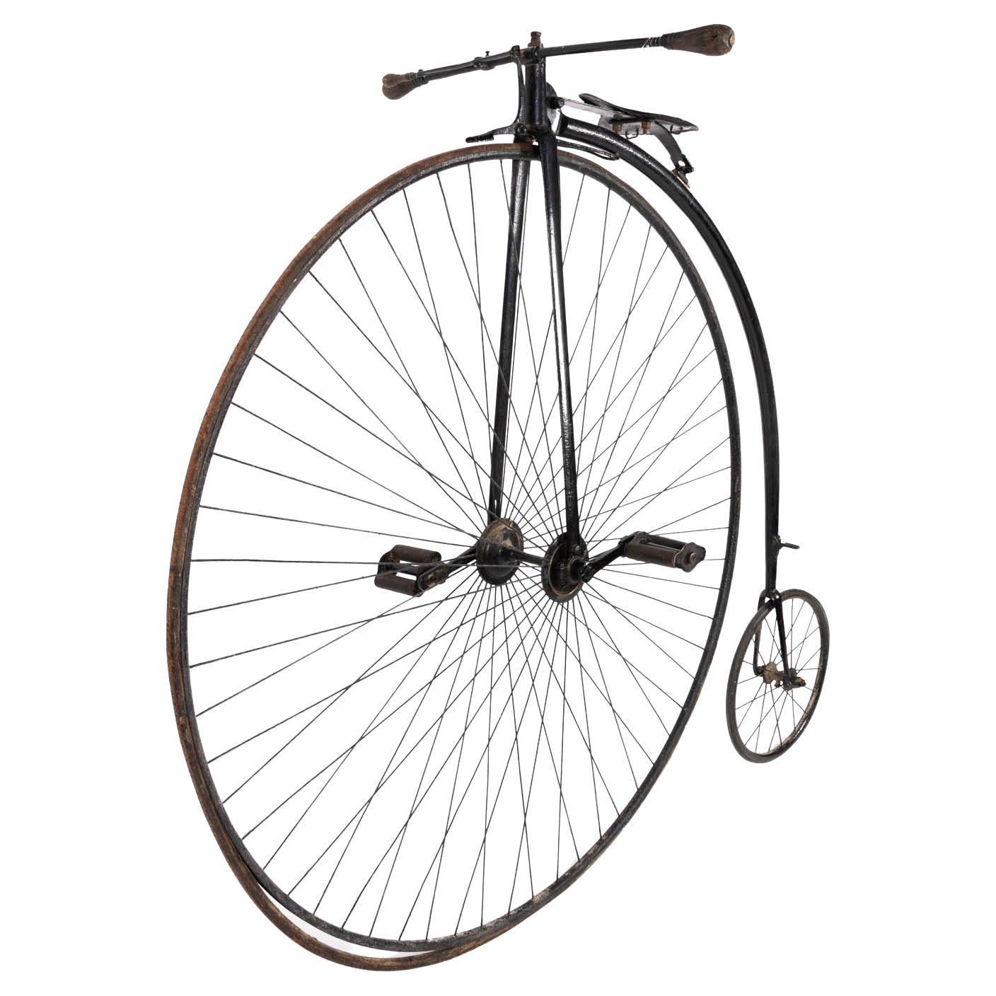 A Special Clyde by S. Griffith’s & Sons of Wolverhampton, Circa 1880.

Frame marked with makers name and model type.

With display stand.

Diameter of front wheel: 50 inch. Diameter of back wheel: 16 inches.
 

S. Griffiths and Sons, Clyde