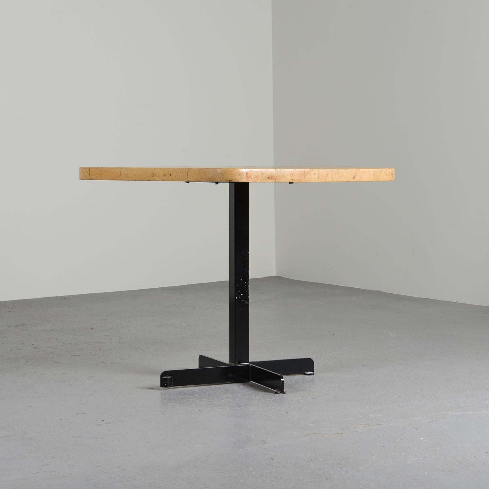 Mid-Century Modern Pentagonal Table by Charlotte Perriand for Les Arcs, circa 1973
