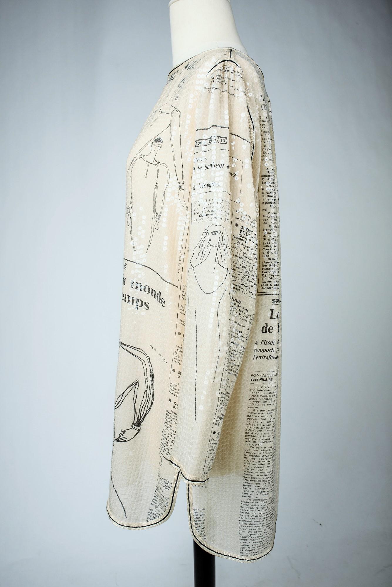 A Per Spook Tunic sequin dress -Jeanne Moreau's wardrobe - Fall-Winter 1987-1988 3