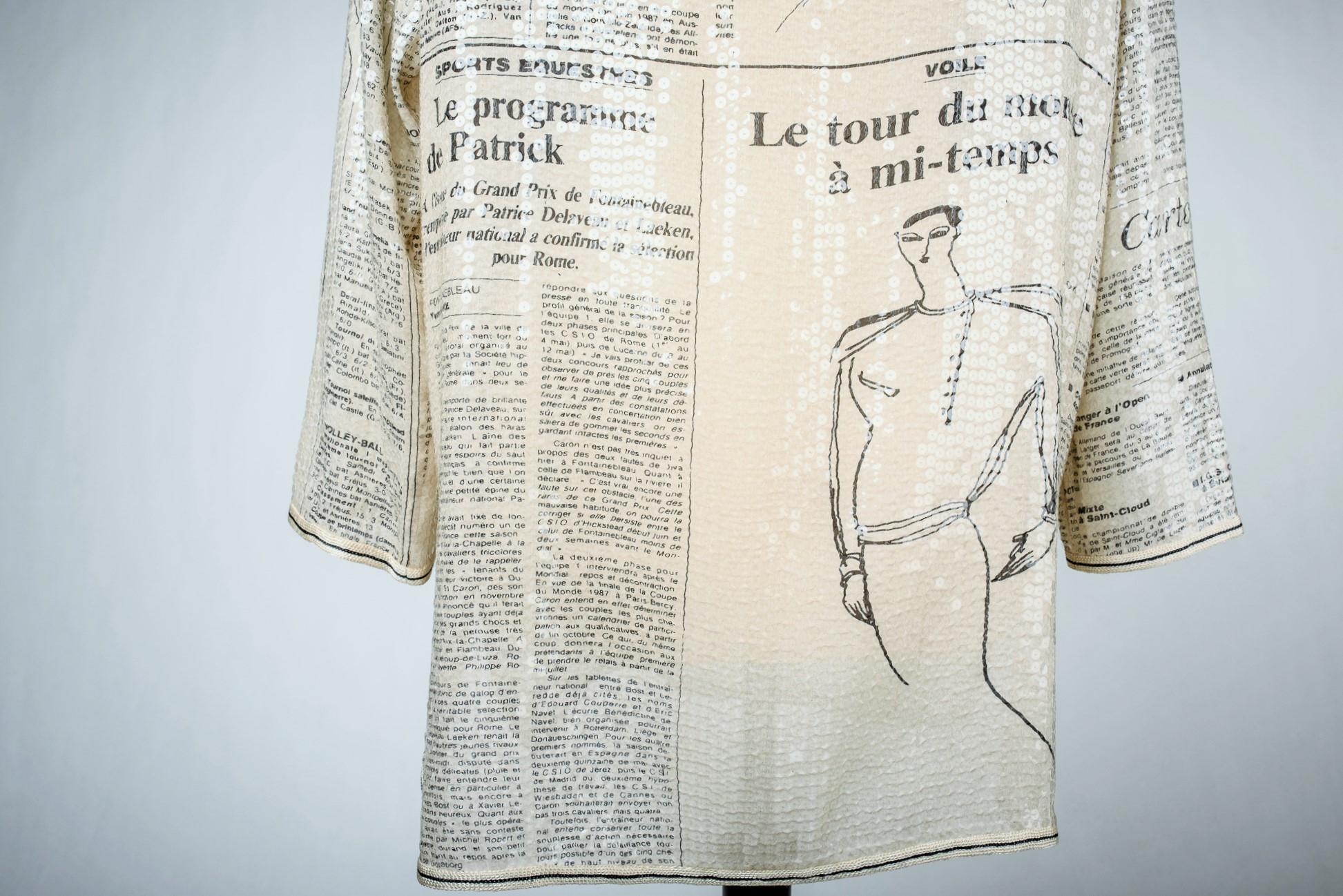 A Per Spook Tunic sequin dress -Jeanne Moreau's wardrobe - Fall-Winter 1987-1988 7