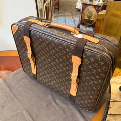 A perfect Condition 2002 Satellite 60 Brown Monogram Suitcase by Louis Vuitton