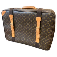 A perfect Condition 2002 Satellite 60 Brown Monogram Suitcase by Louis Vuitton