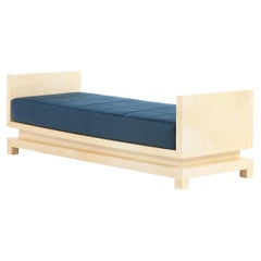 A Pergamino Parchment Covered Daybed / Bench.