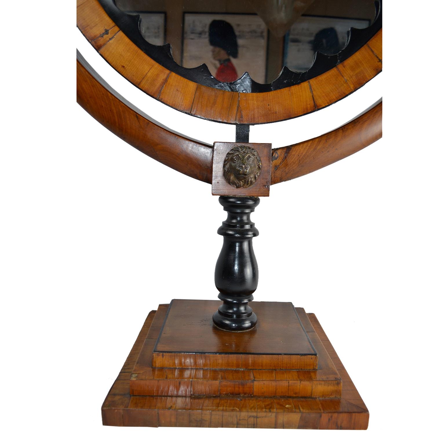 Early 19 Century Austrian Biedermeier Table Mirror For Sale 1