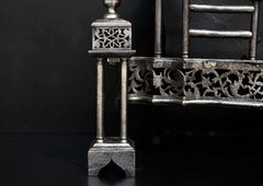 Period Mid Georgian Steel Firegrate in the Manner of Thomas Chippendale