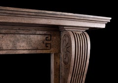 Period Regency Stone Fireplace