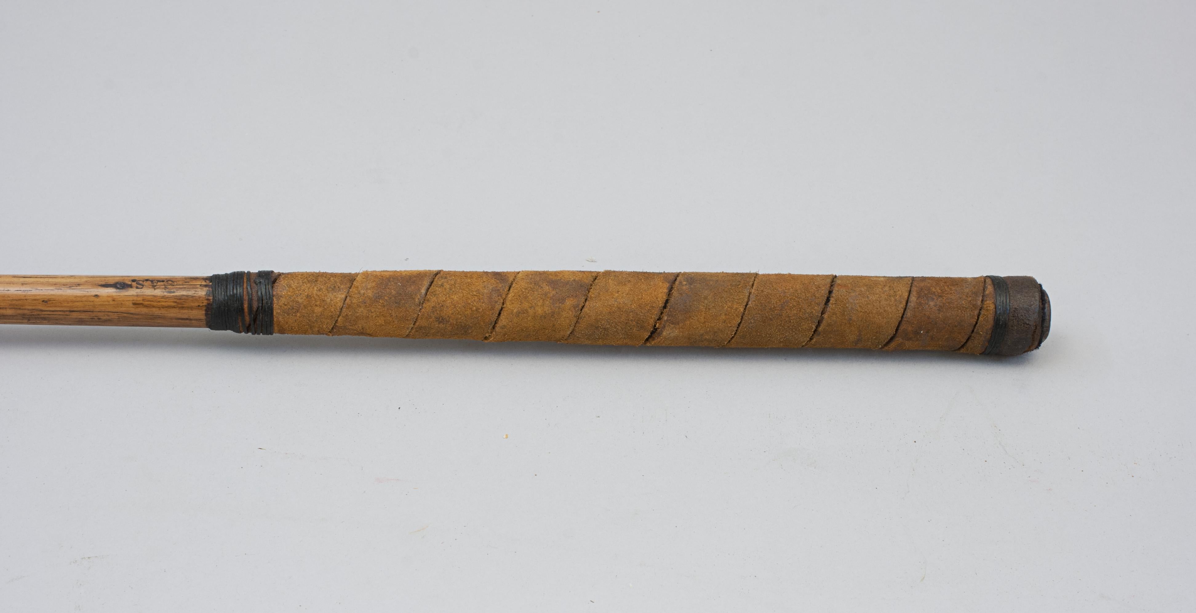 20th Century A Persimmon Wood Golf Club, Driver With Scared Head. For Sale
