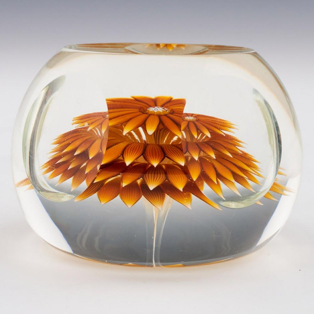 Scottish A Perthshire Golden Dahlia Paperweight, 1986 For Sale
