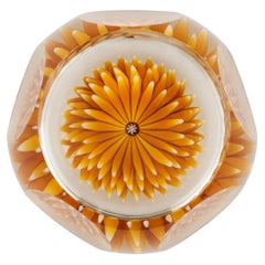 A Perthshire Golden Dahlia Paperweight, 1986