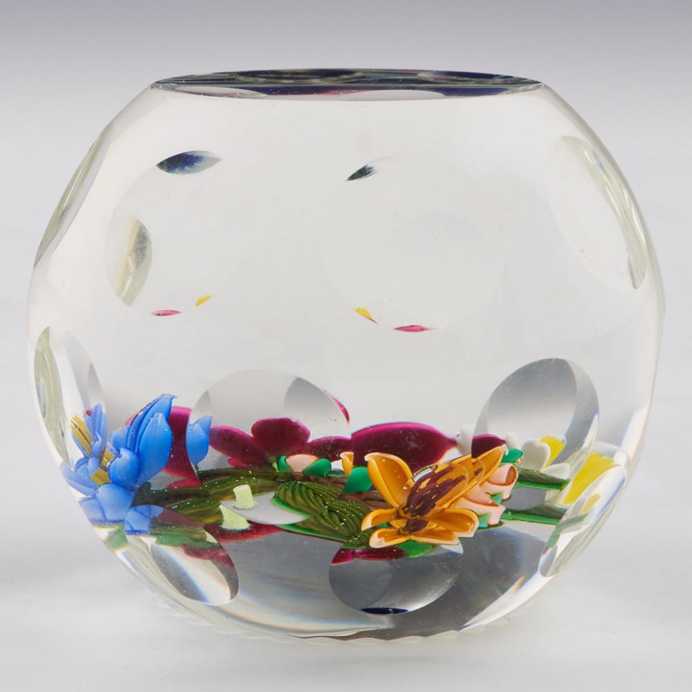 Scottish A Perthshire Lampwork Three Dimensional Bouquet Paperweight, 1993 For Sale