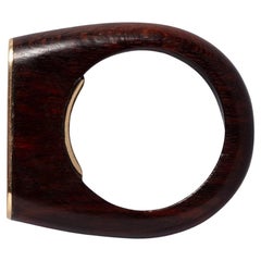 Bague en bois et or 18 carats Pery & fils
