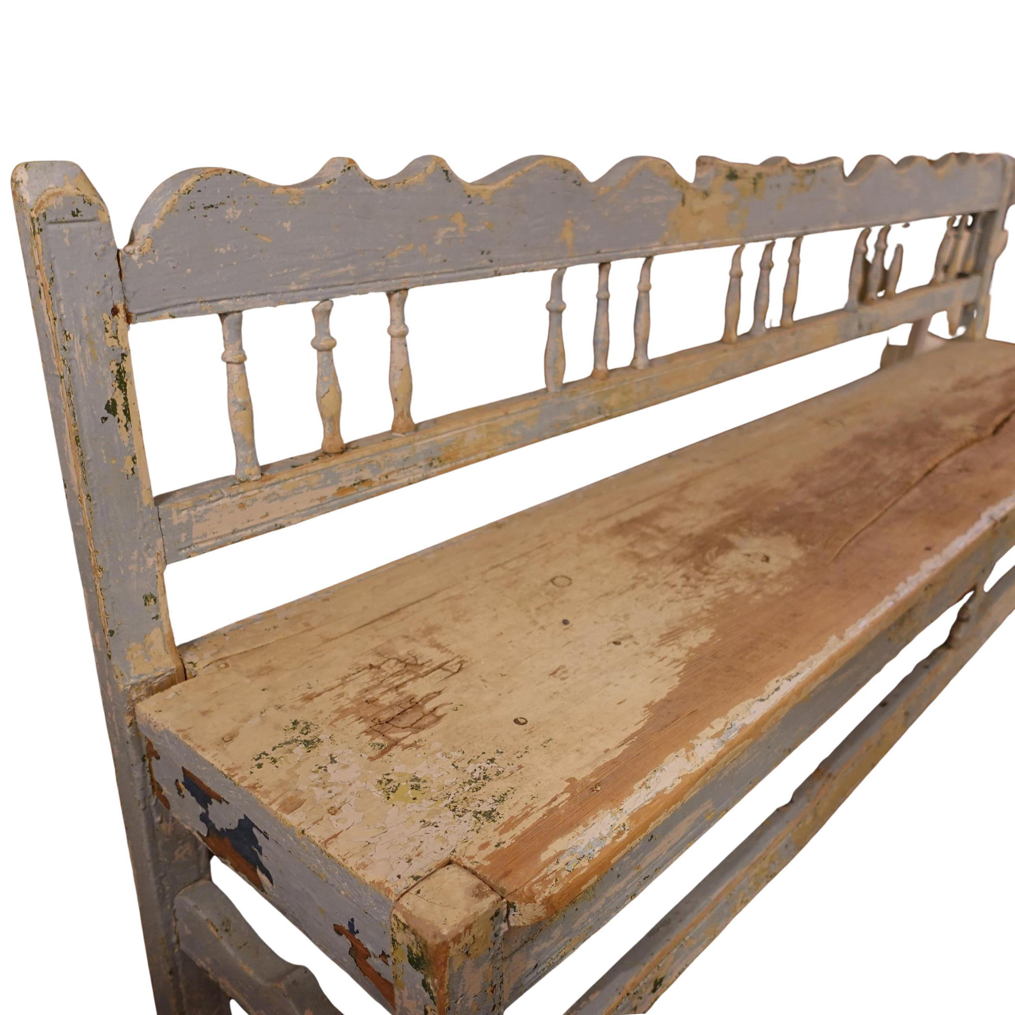A Petite 19th century Swedish Gustavian Bench (19. Jahrhundert) im Angebot