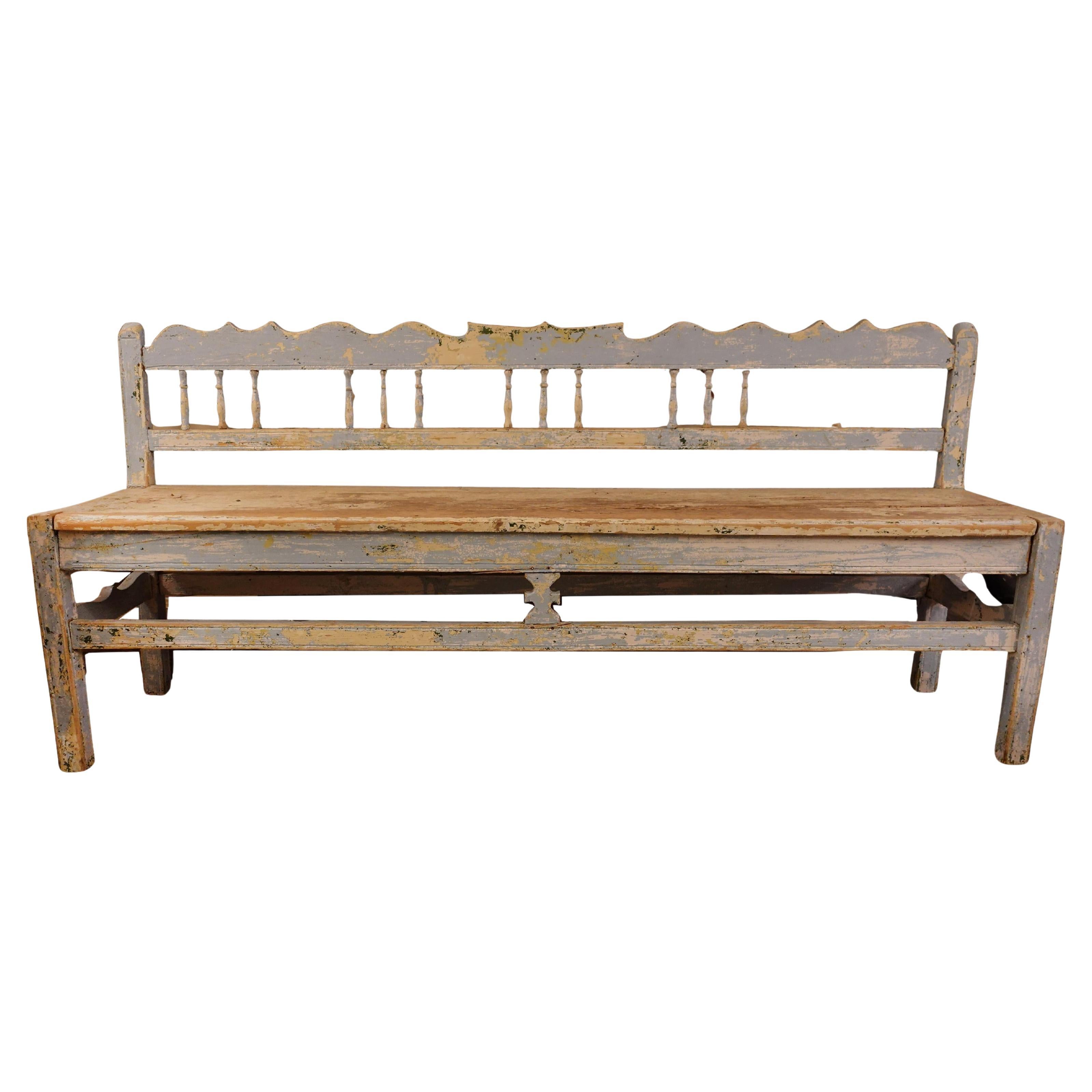 A Petite 19th century Swedish Gustavian Bench im Angebot