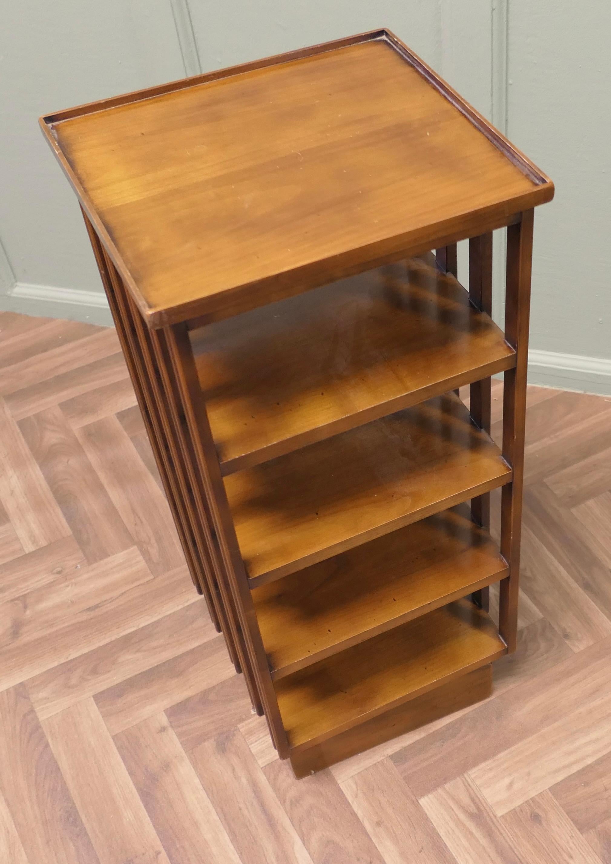 French Provincial A Petite French 4 Shelf Revolving Bookcase   The Bookcase is French For Sale