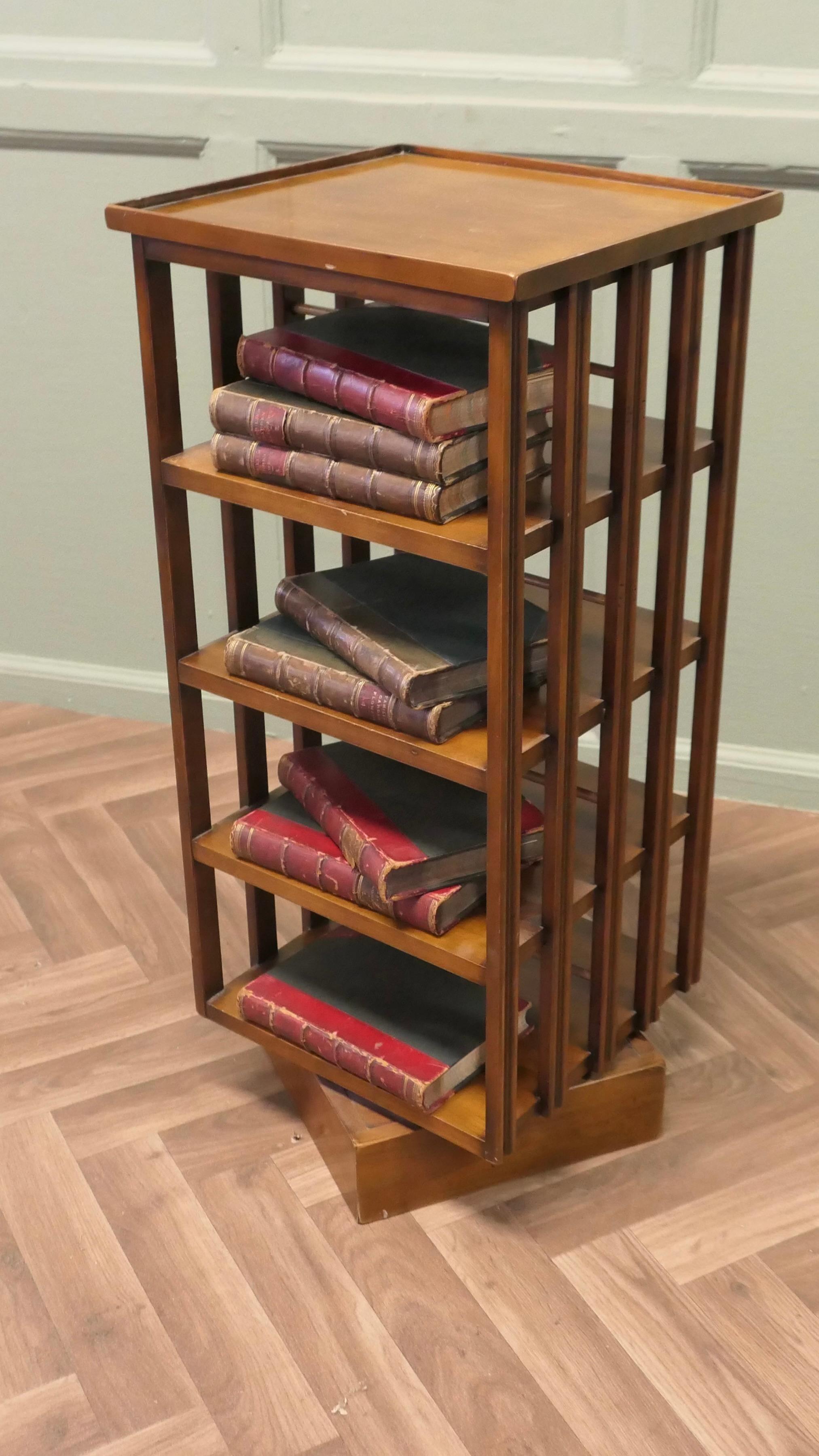 A Petite French 4 Shelf Revolving Bookcase   The Bookcase is French For Sale 1
