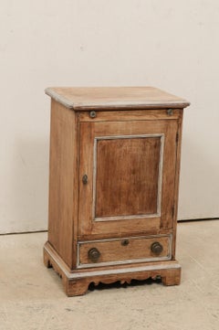 Petite Italian Wooden Storage Cabinet with Nicely Carved Skirt, 19th Century