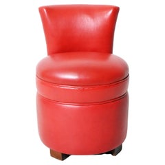 Petite Leather Side Chair