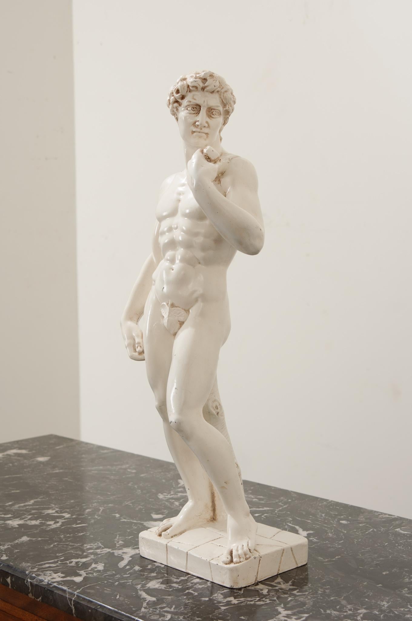 A Petite Replica Statue of David In Good Condition In Baton Rouge, LA