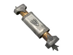 Mezuzah-Etui aus Zinn und Kupfer von Shalom Bodner, Vereinigte Staaten, 20. Jahrhundert