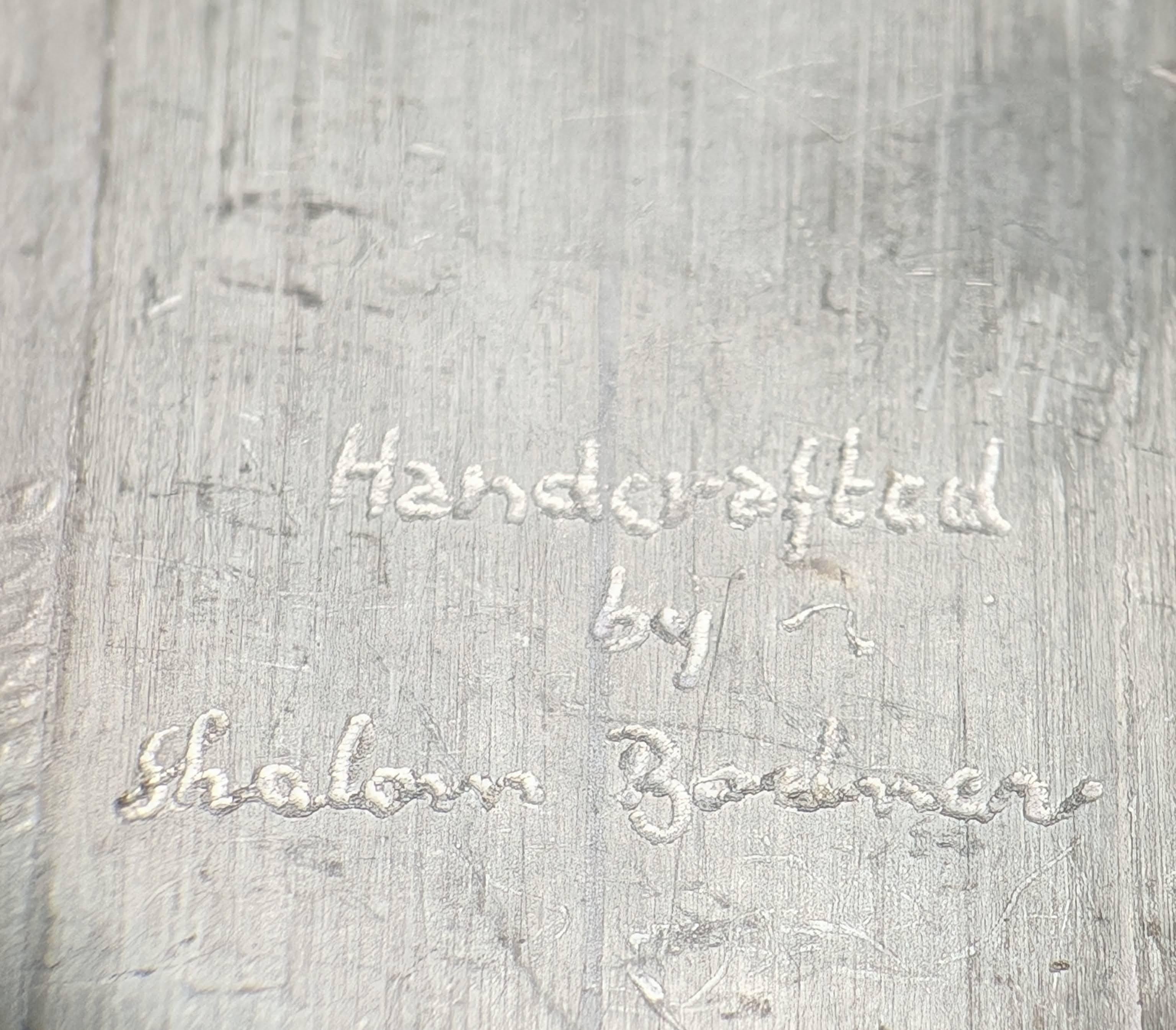 Étui Mezuzah en étain et cuivre de Shalom Bodner, États-Unis 20e siècle en vente 3