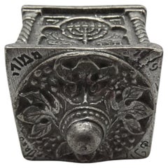 A Pewter Bezalel Dreidel by Moshe Murro, Jerusalem 1929