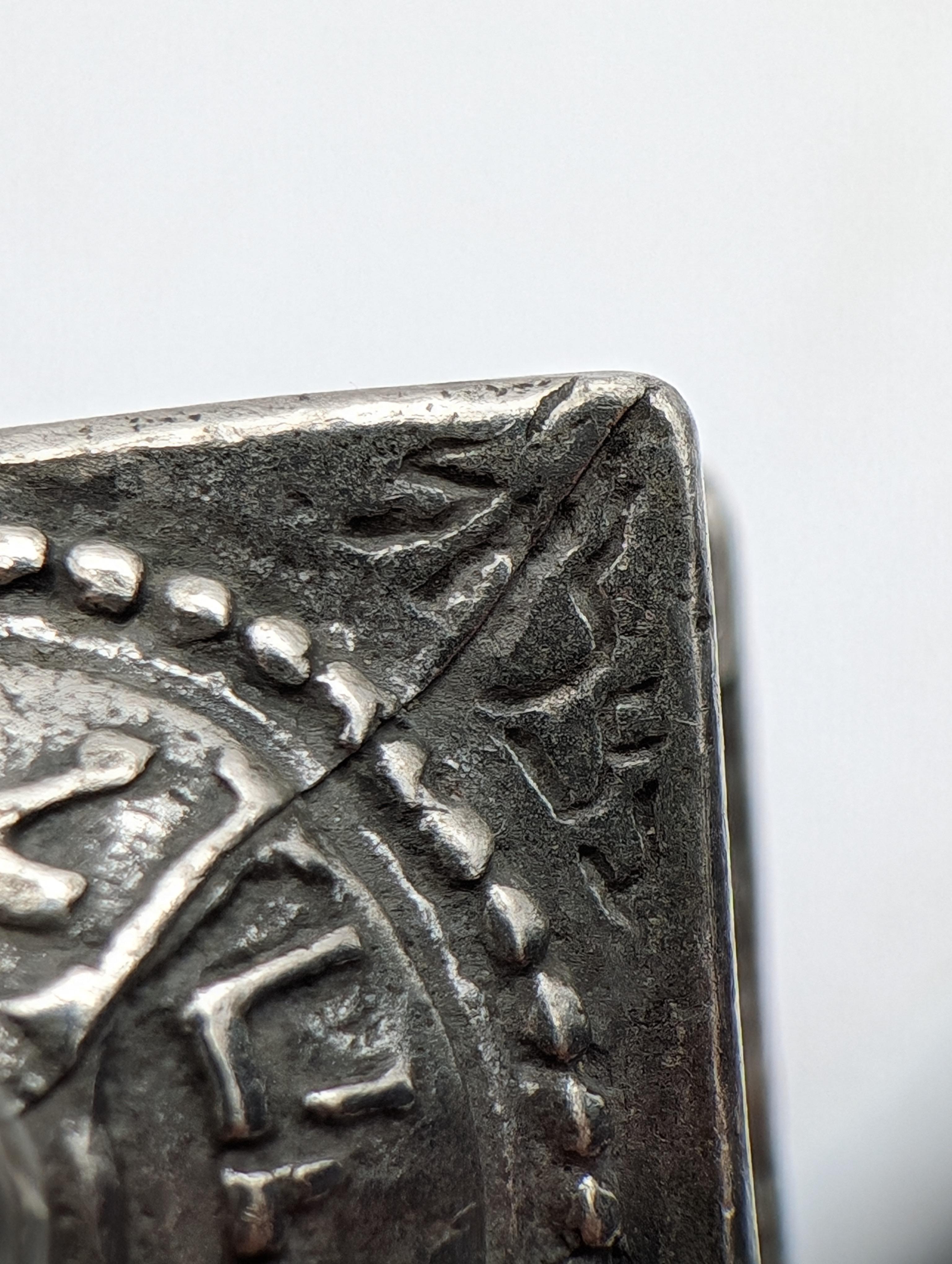 Early 20th Century A Pewter Bezalel Dreidel by Moshe Murro, Jerusalem 1929